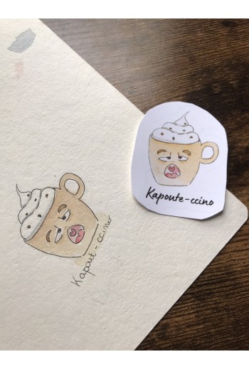 Stickers "Kapoute-ccino"