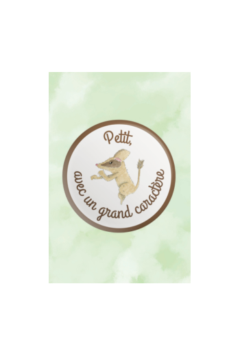 Badge "Petit avec un grand...
