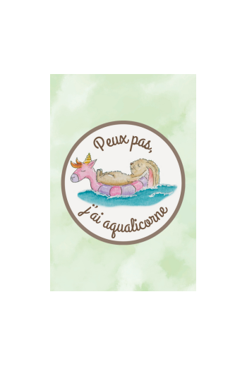 Badge "Peux pas, j'ai...