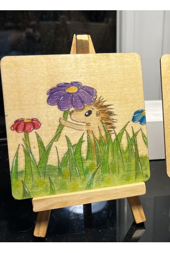 Illustration sur chevalet...