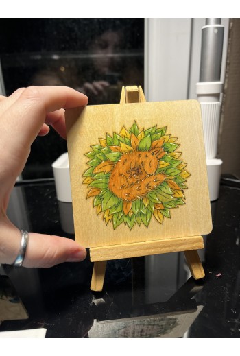 Illustration sur chevalet...