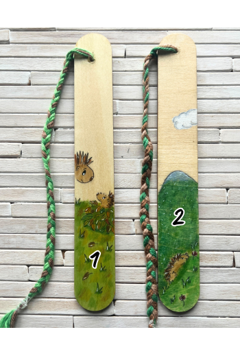 Marque-page bois "Hérisson"