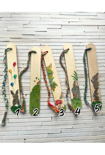 Marque-page bois "Lapin"