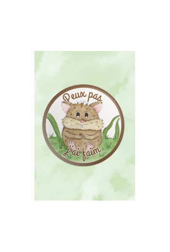 Badge "Peux pas, j'ai faim"